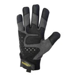 Stanley Men's Large Black Synthetic Leather Palm Gloves -Work Gloves Shop stanley work gloves s77651 1f 1000
